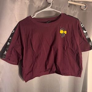 NWT L Crop Top burgundy